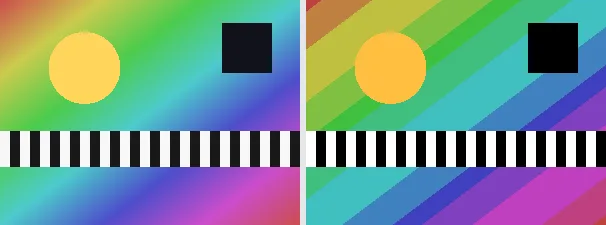 Bild posterisieren: Original links, Ergebnis rechts