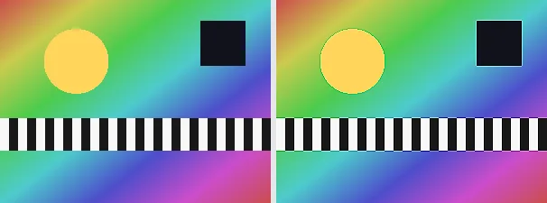 Bild schärfen: Original links, Ergebnis rechts
